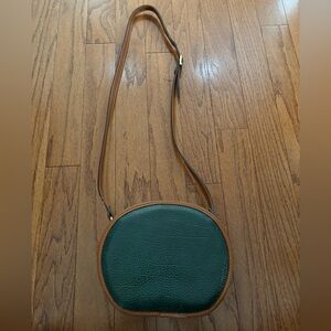 Green Leather Crossbody Bag